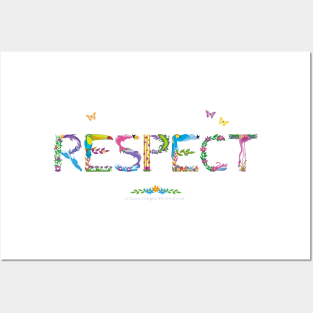 RESPECT - tropical word art Posters and Art